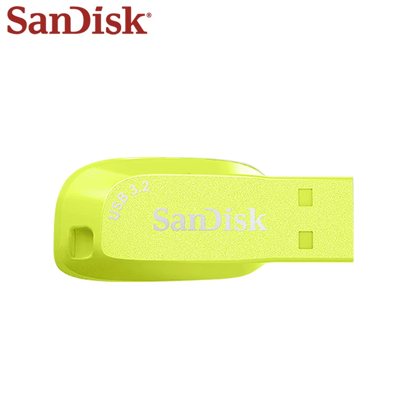 

Лидер продаж, USB 3. 0 Gen1 CZ410 USB-накопитель SanDisk 64 ГБ, 3,2 ГБ, 32 ГБ, желтая флешка, USB-накопитель для ПК, 128 Оригинальный модный