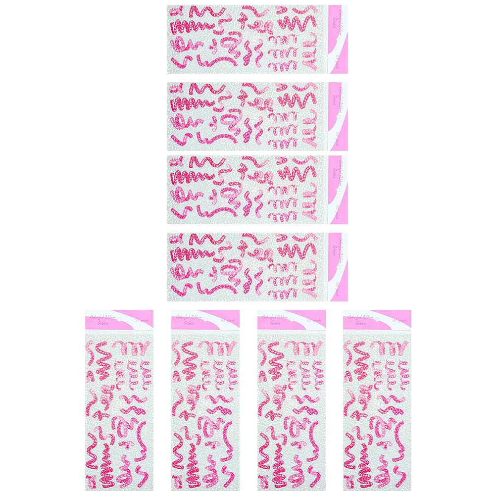 

8 Sheets of DIY Cup Stickers DIY Scrapbook Stickers Photo Album Stickers Photo Decor