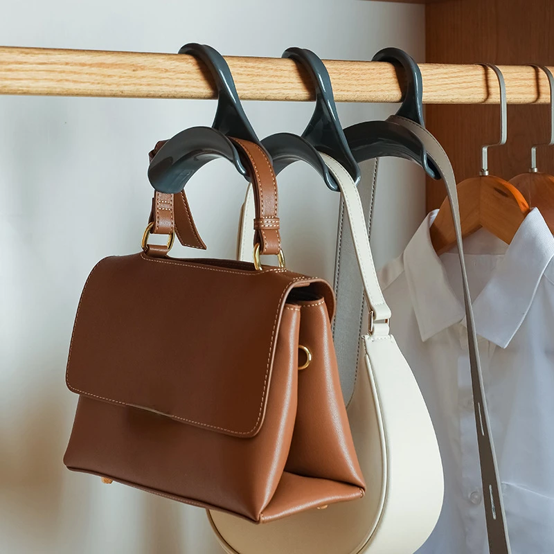 

Handbag Hanger Hook Rack Holder Home Closet Hat Scarves Shawls Purse Organizer Storage Arched Wardrobe Clothes Hanger Hook