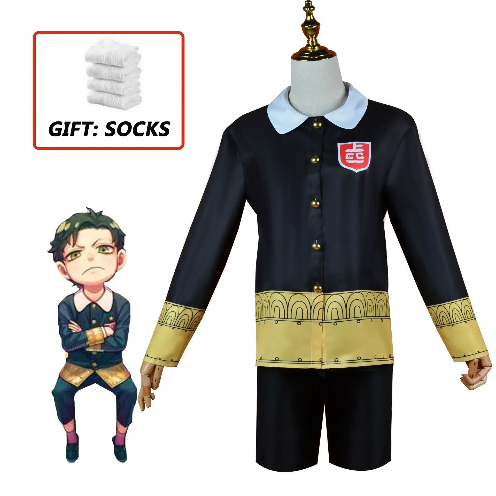 Костюм для косплея Дамиан Дезмонд из аниме Шпион х школьная накидка униформа