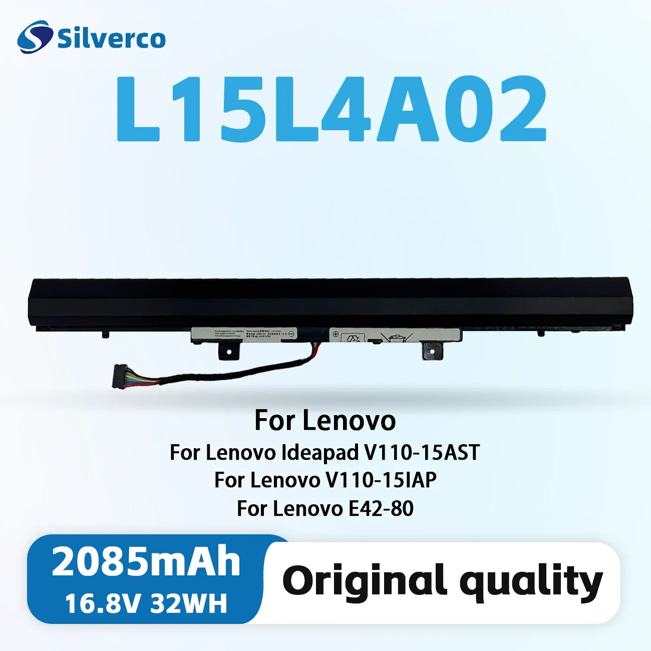 L15L4A02 L15C4A02 Аккумулятор для ноутбука Ideapad 110-15ISK V110-15AST V110-15IAP V110-15ISK V310-14-15-ISK V510-15IKB