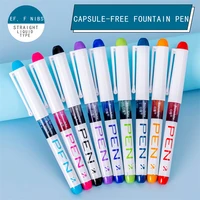student color fountain pen no change capsule ink set ef 0 38 mm f 0 5 mm school fountain pen office supplies stationery pens