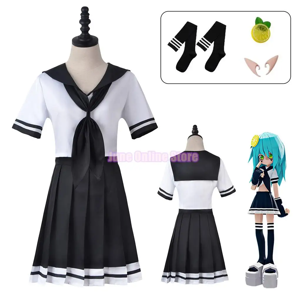 

Anime Aotu World Lemon Camil Godrose Ray Cosplay Costume Woman Sailor Suit Skirt Suit Man Top Pants Halloween Costume