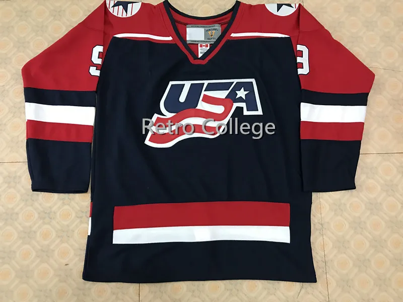 

Team USA 2002 #9 Mike Modano Hockey Jersey Embroidery Stitched Customize any number and name Jerseys