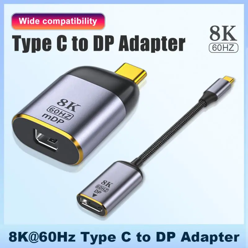 

USB-C TYPE-C в DP /Mini DP порт конвертер Быстрая зарядка кабель адаптер 8K 60Hz Full HD видео Шнур адаптер для Macbook