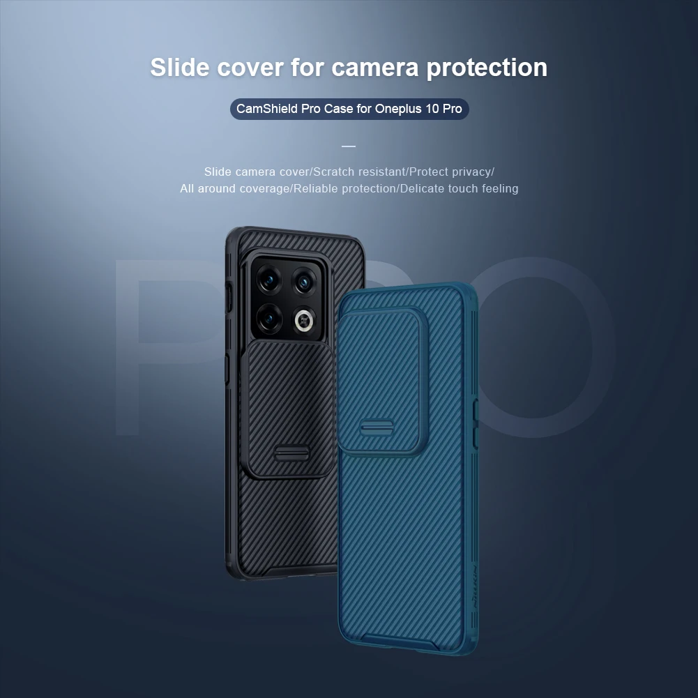 Nillkin CamShield Pro Case for OnePlus 10 Pro, with Slide Camera Cover Protector Hard PC+TPU Cover