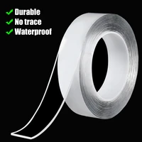 waterproof wall stickers tape nano strong double sided adhesive home kitchen bathroom transparent tape 1m 2m 3m no trace