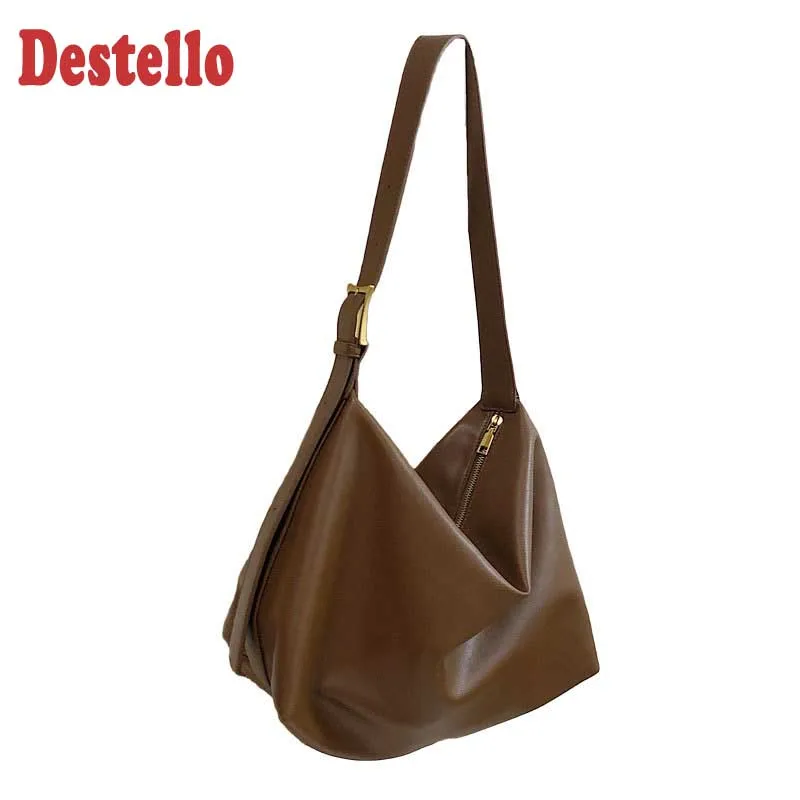 

women's crossbody bag fashion simple large capacity PU waterproof lady's shoulder bag outdoor travel female tote bag