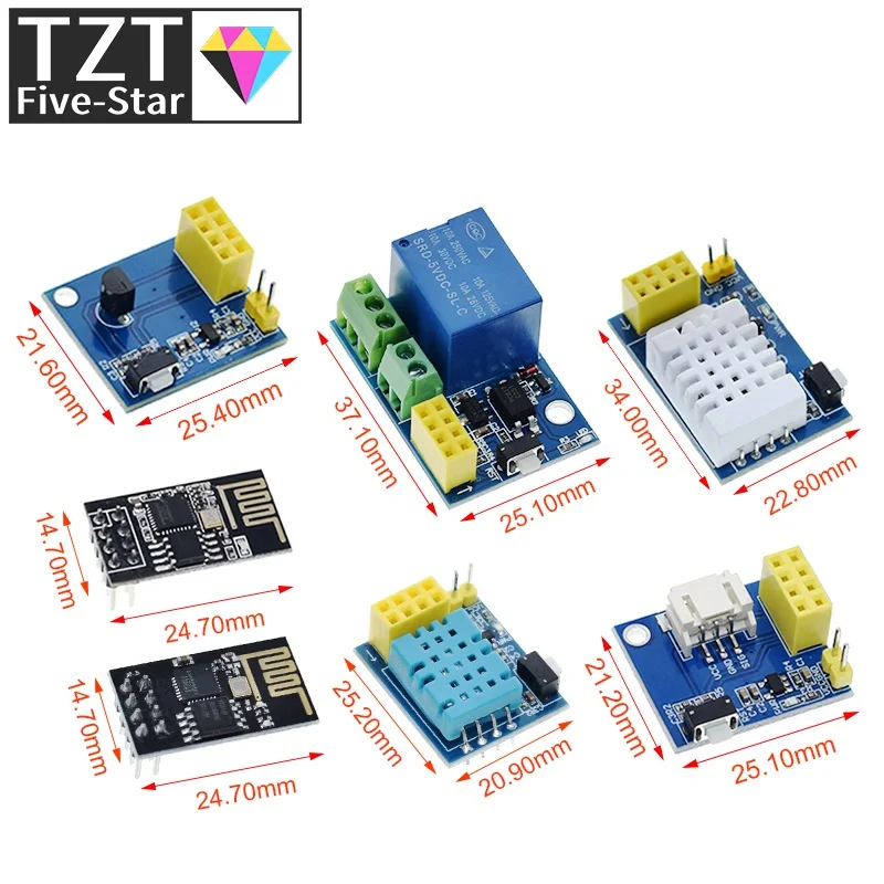 Релейный модуль ESP8266 с Wi-Fi 5 В DS18B20 DHT11 DHT22 RGB контроллер для умного дома выключатель