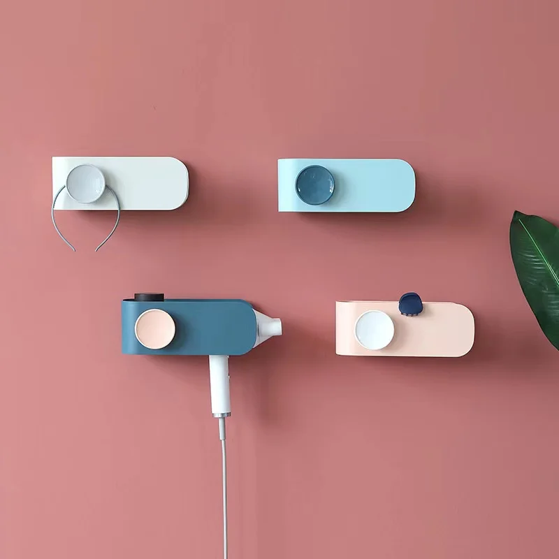 

Multifunction Quality Wall-mounted Hair Dryer Holder Storage Organizer For Hairdryer Shelf Bathroom Shelf Hairdryer Holder Rack