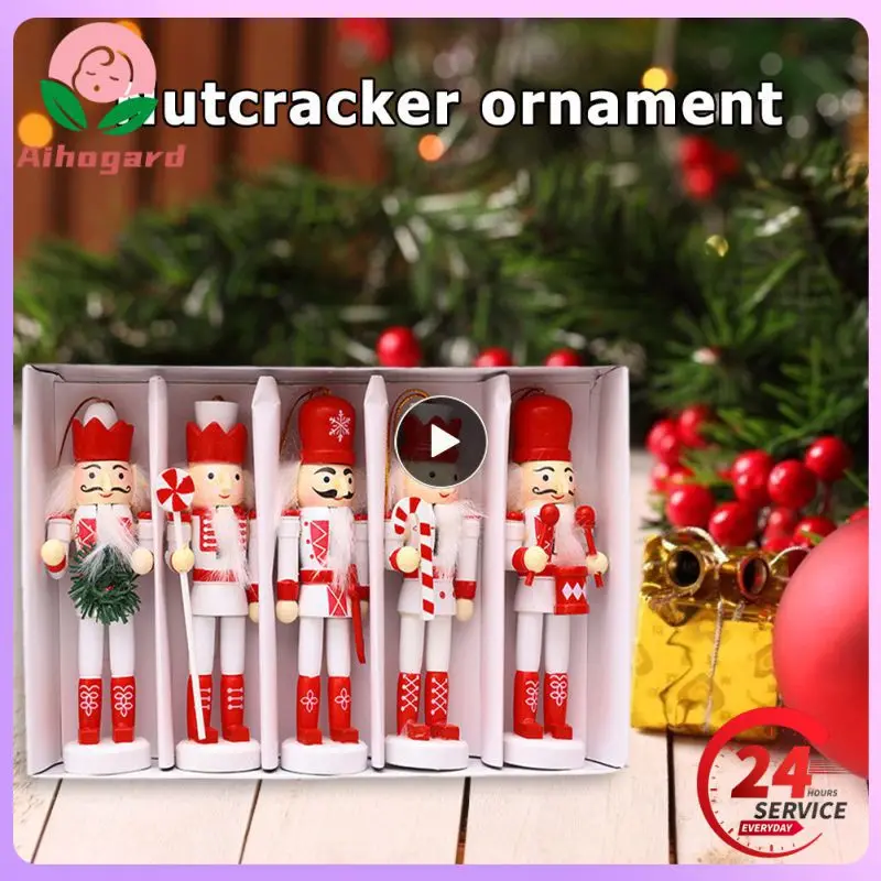 

Children's Model Toys Nutcracker Puppet Ornaments Desktop Decoration Cartoons Walnuts Soldiers Band Dolls Nutcracker Miniatures