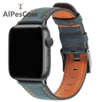 genuine leather watchband 38mm42mm 40mm44mm high quality watch straps for apple watch series 123456se