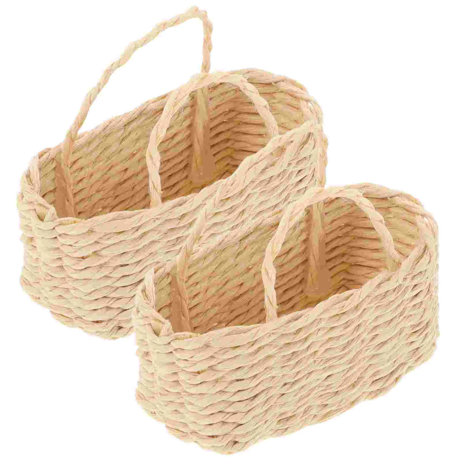 Мини-органайзер для мелочей из ротанга детский органайзер покупок объемный