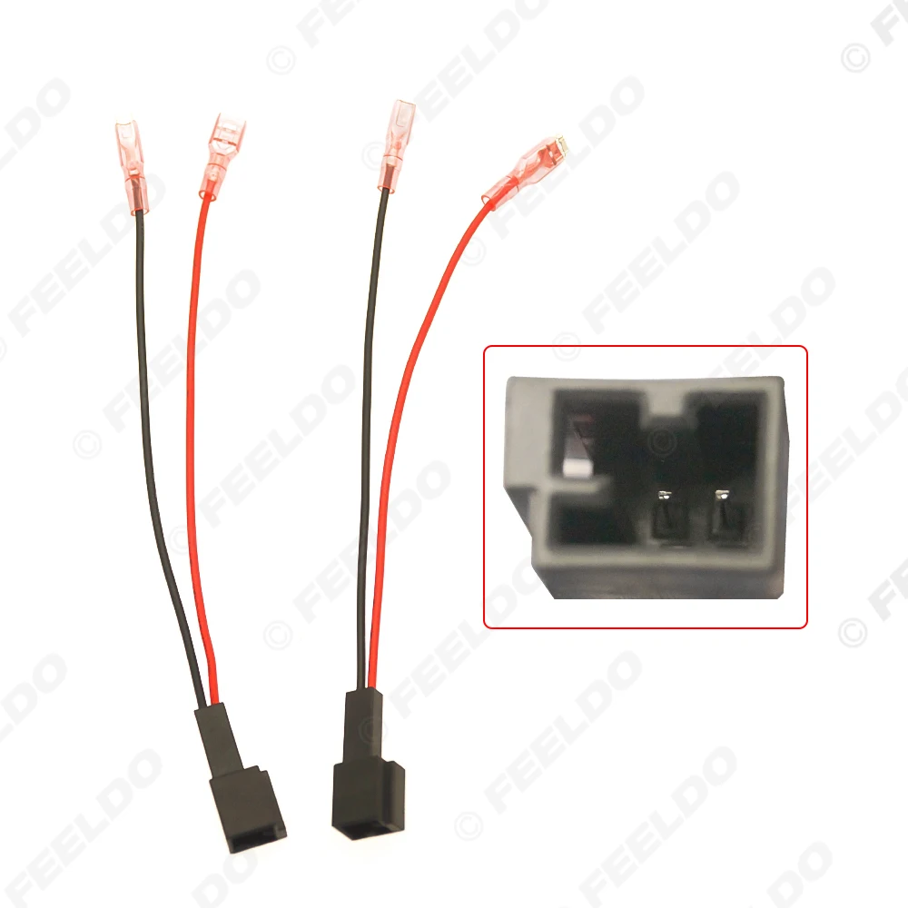 FEELDO автомобильные 2-контактные адаптеры проводки стерео динамика для Mercedes-Benz