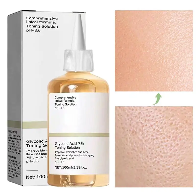 

Glycolic Acid 7 Toner Dead Skin Pore Minimizer 100ml/240ml Exfoliateing Face Toner For Blemishes And Acnes Glycolic Sour