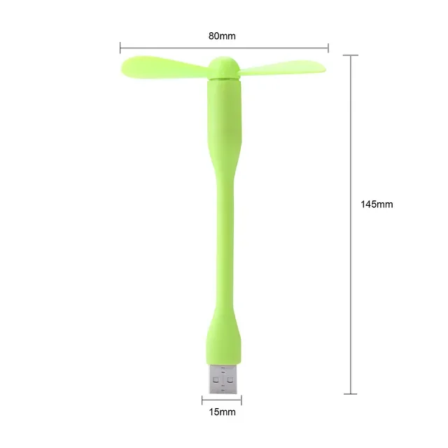 

Flexible Bendable USB Fan For Power Bank Laptop PC AC Charger Portable Hand Fan Computer Summer Gadget