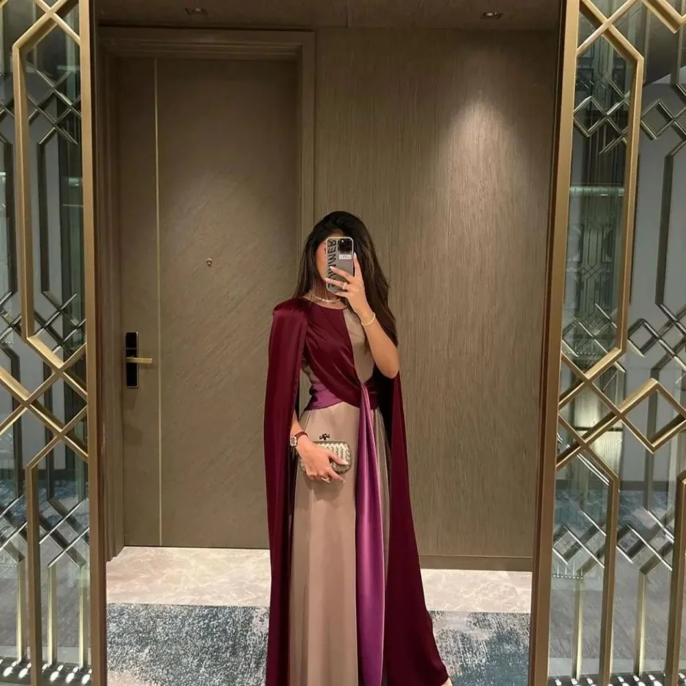 

Serendipity Summer Satin Floor-Length A-Line O-Neck Dress Elegant Sleeveless Evening Cocktail Part Dress for Charming Women 2023