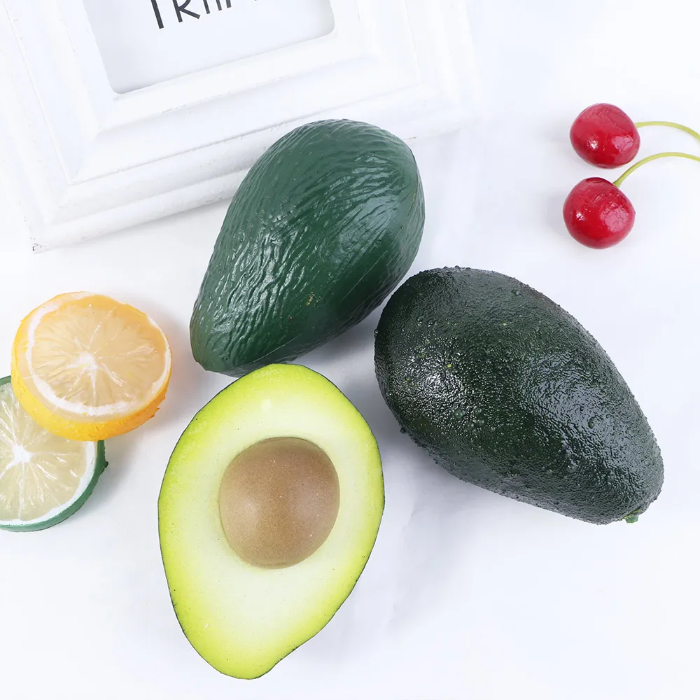 

Искусственный авокадо, поддельные полуфрукты для детского сада, образовательные принадлежности, украшение для дома, ресторана вечерние НК...