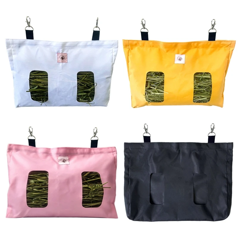 

Rabbit for Hay Feeder Bag for Hay Feeding Pouch Small Animal for Hay Storage Hanging Feeder Waterproof Sack f