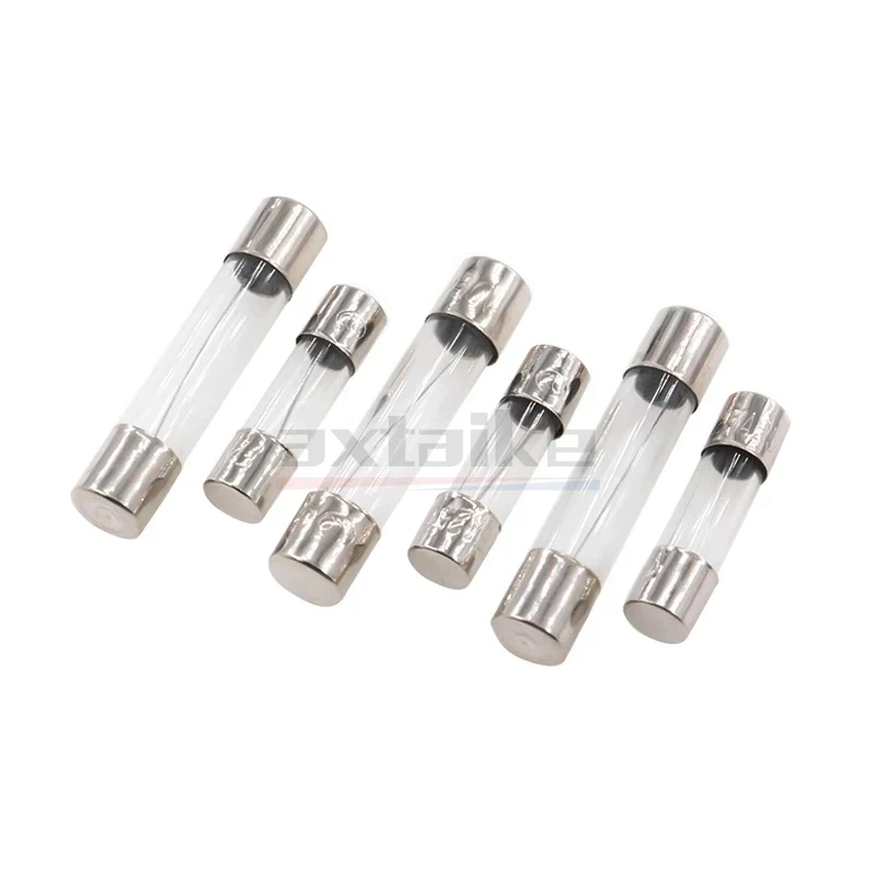 20 шт. 5*20 мм 6*30 стеклянный предохранитель быстрый 250 В F0.1A 0.2A 0.5A 1A 2A 3A 3.15A 4A 5A 6A 7A 8A 10A 12A