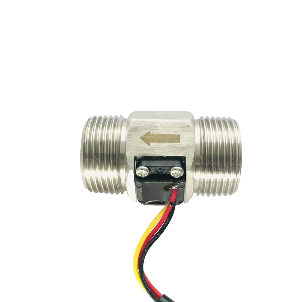 

5/24V DC USS-HS10TA SUS304 Hall Effect Water Flow Sensor Male BSP G1" DN25mm 3-50LPM Saieri Sentrol