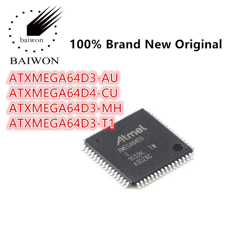 

100%New Original ATXMEGA64D3 Series ATXMEGA64D3-AU ATXMEGA64D4-CU ATXMEGA64D3-MH ATXMEGA64D3-T1 Memory IC Chip