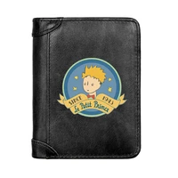 luxury cute le petit prince cover genuine leather men wallet classic pocket slim card holder male short coin purses