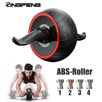 ABS No Noise Abdominal Wheel Ab Roller with Mat for Arm Waist Leg Exercise Gym Fitness Hip Body Shape Trainer  Equipment