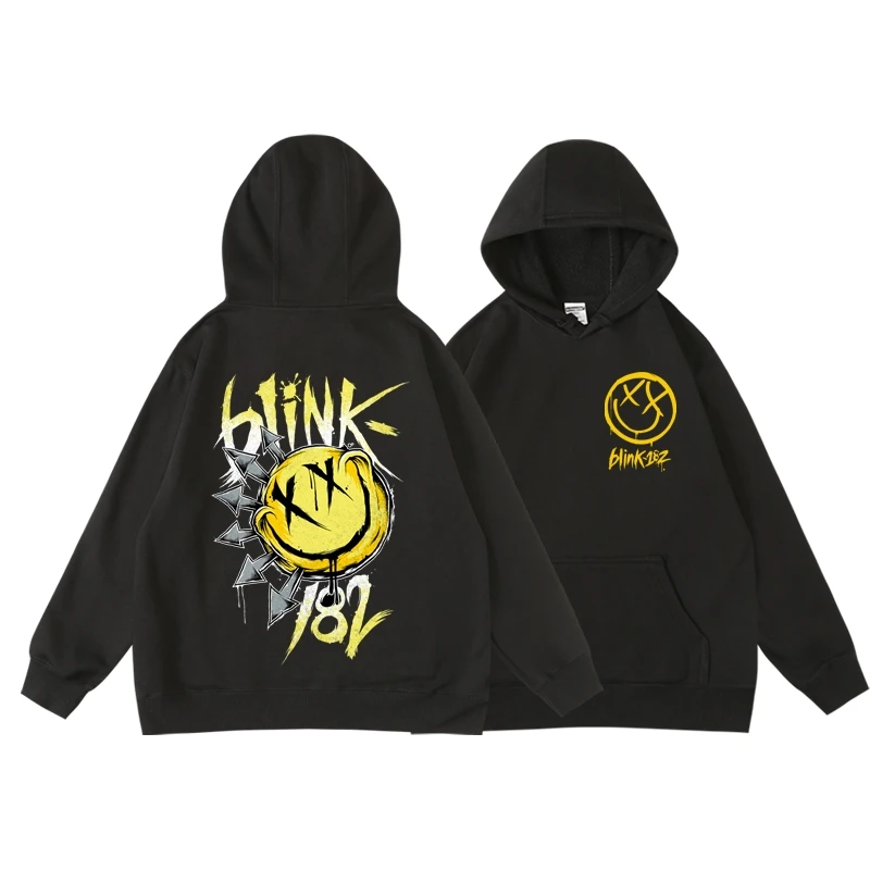 

Blink-182 Hoodies Band Handsome Mens Fashion Long Sleeve Hoody Tops Harajuku Streetwear Hip Hop Hooded Clothes