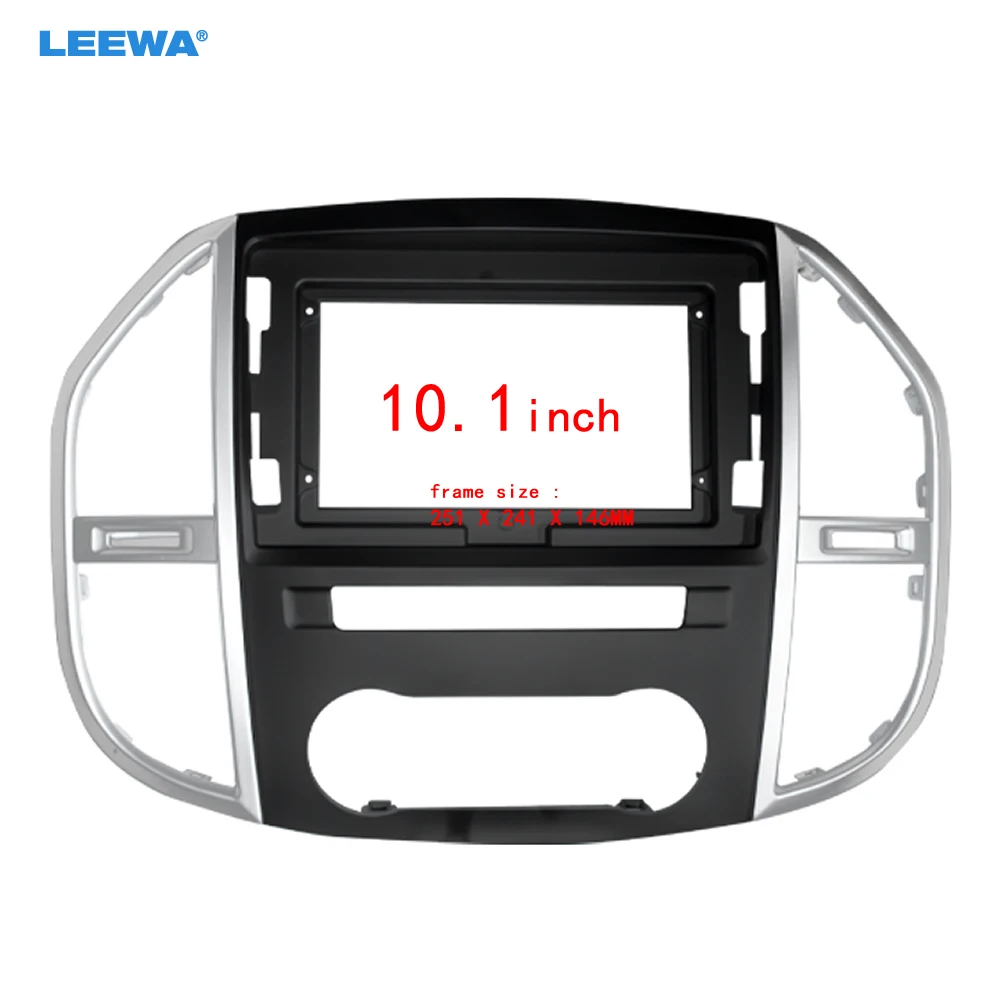 LEEWA Car Audio 10 1-дюймовый адаптер рамки с большим экраном для Mercedes-Benz Vito (2020) комплект