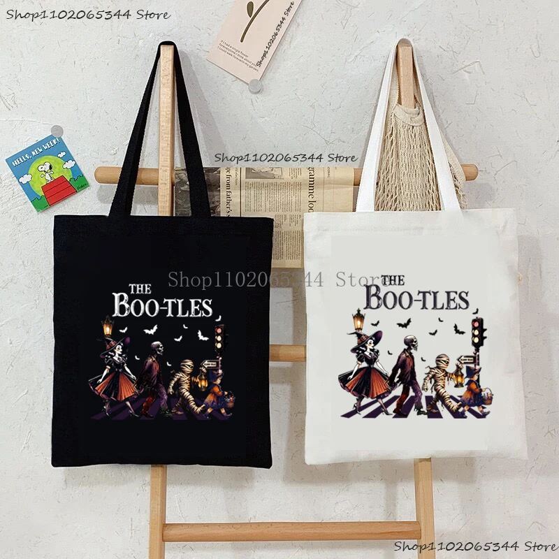 Женская/Мужская Холщовая Сумка-тоут с рисунком на Хэллоуин
