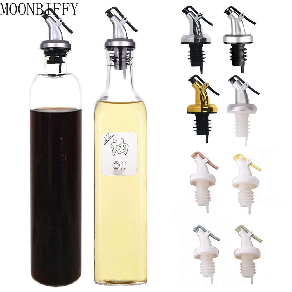 

Olive Oil Bottle Sprayer Wine Pourer Sauce Boat Nozzle Liquor Oil Dispenser Block ASB Leakproof Cap Bottle Stopper Kitchen Tool