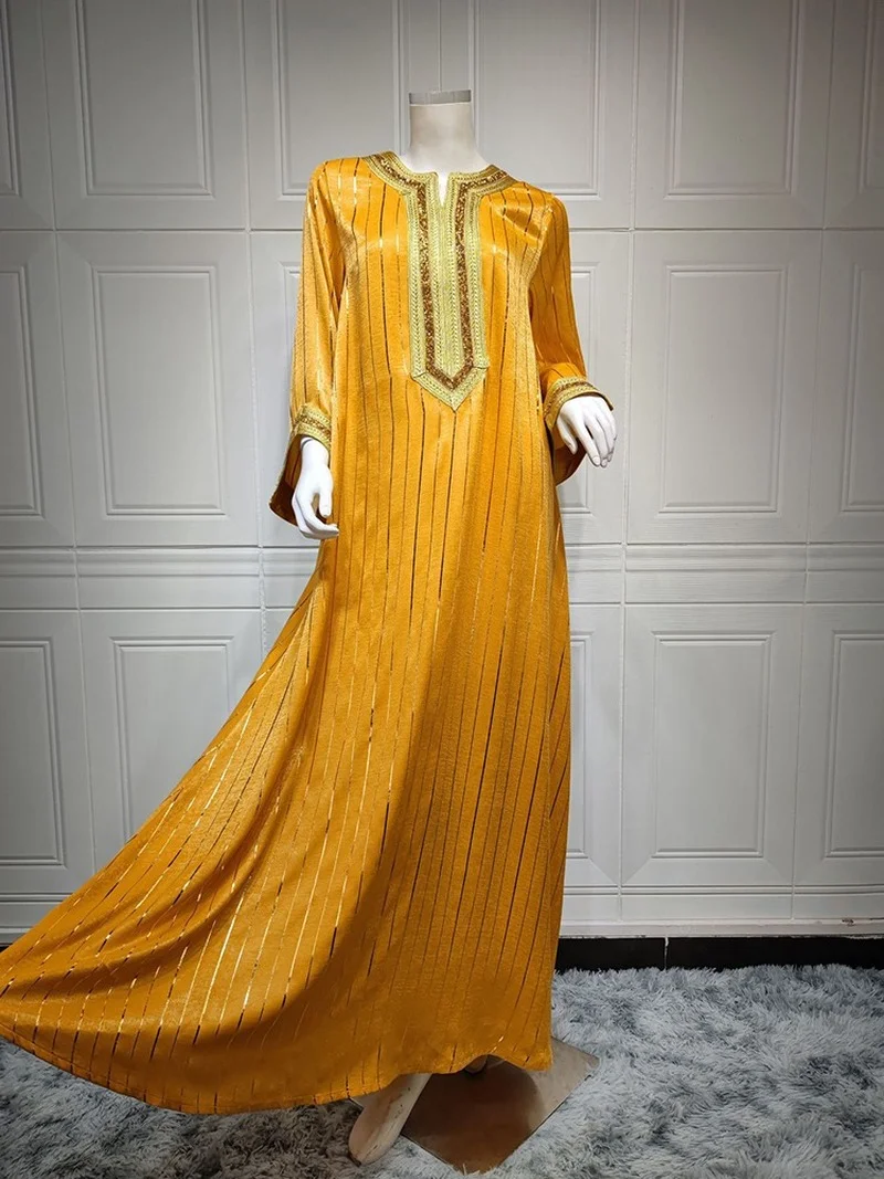 Ramadan Eid Mubarak Dubai Abaya Arabic Robe Longue Femme Kaftan Turkey Islam Muslim Hijab Long Dress African Dresses For Women