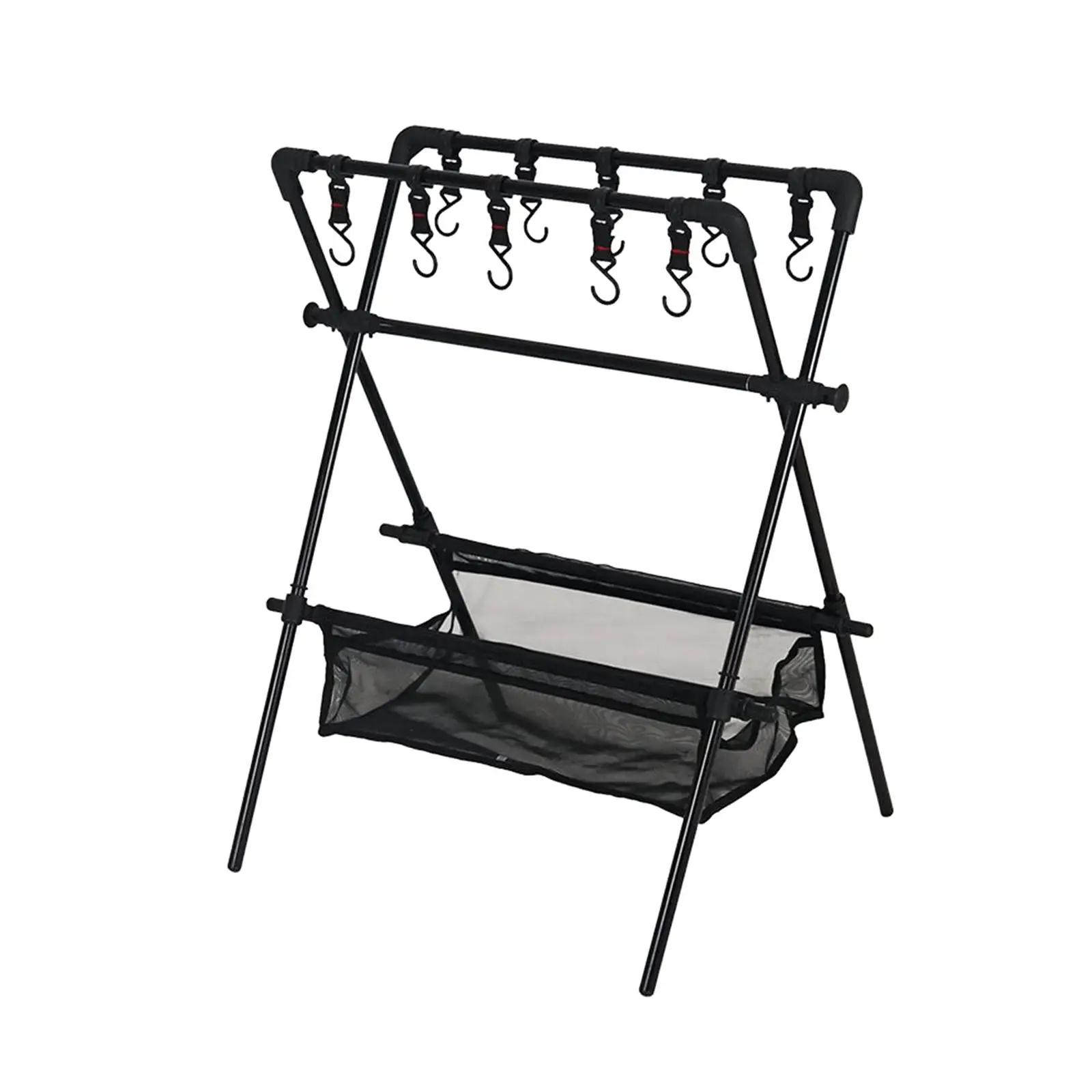 Camping Hanging Rack Tool with Hanging Hooks Cookware Garage Camping Picnic