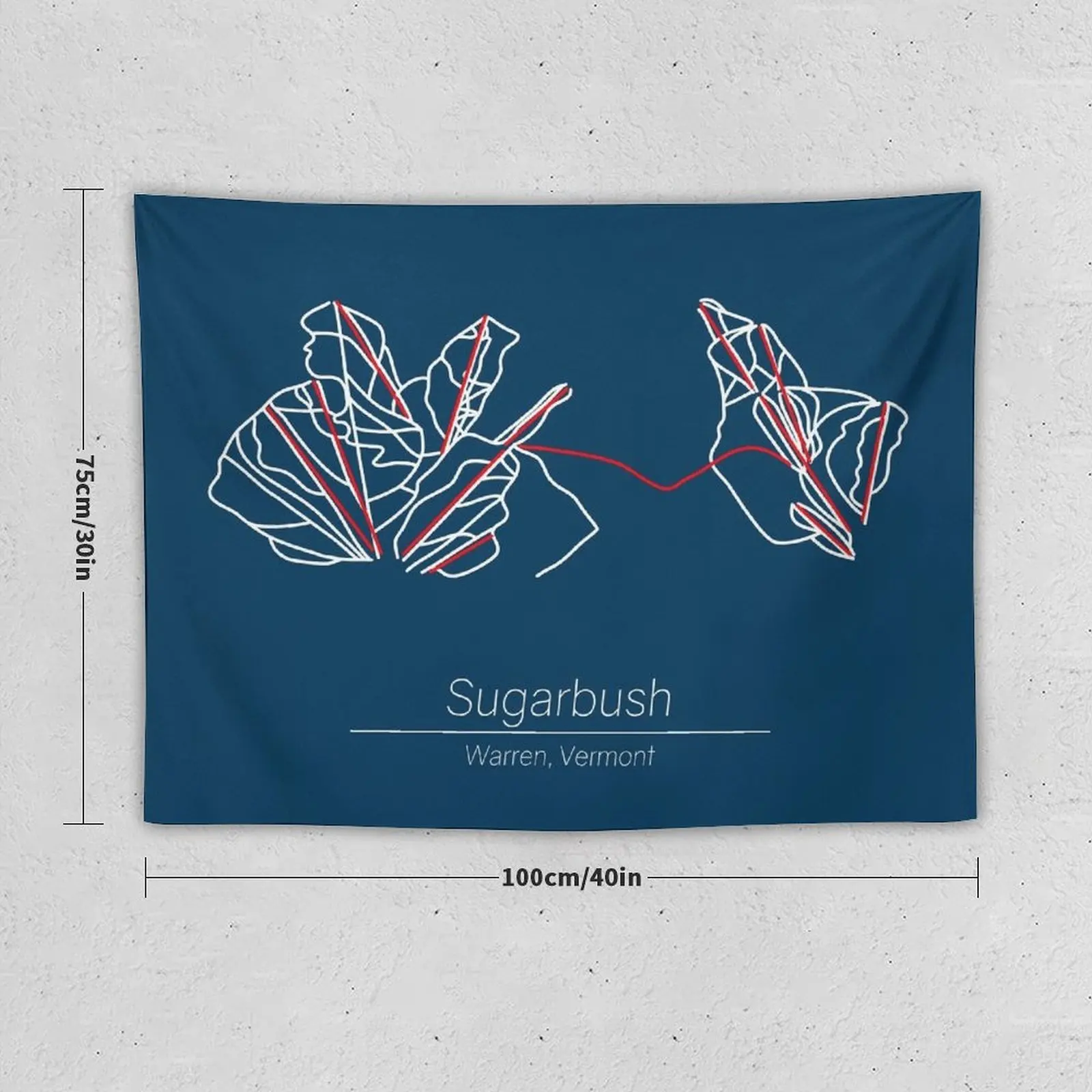 Гобелен Sugarbush с изображением дорожной карты украшение для комнаты милый гобелен