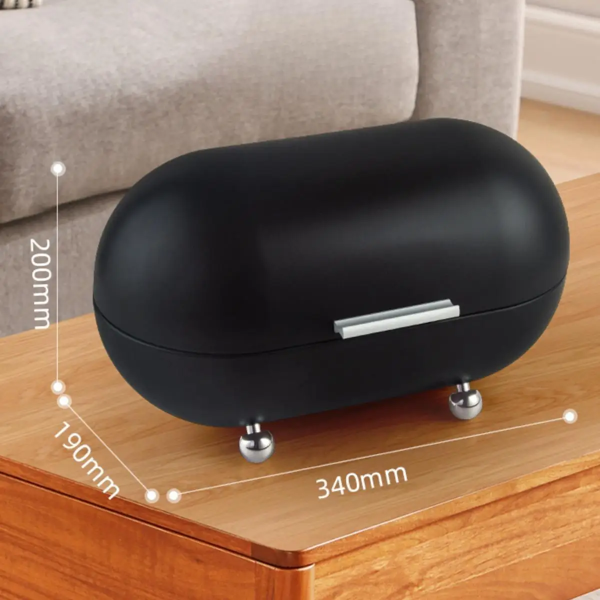 

Металлический контейнер для хлеба Kesoto