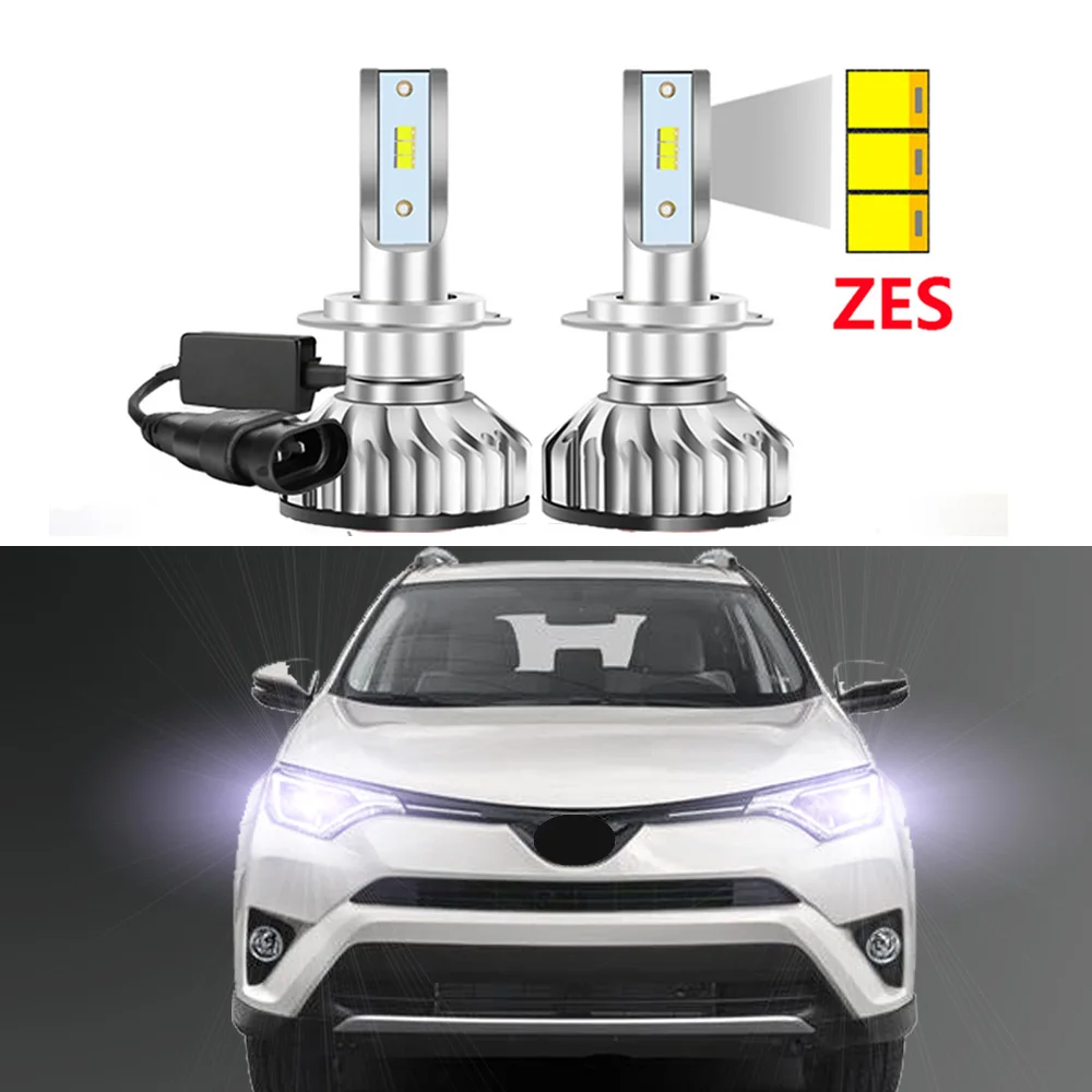 2Pcs For Toyota RAV4 RAV 4 2016 2017 2018 Car LED Headlight Bulbs High Low Beam Canbus No Error