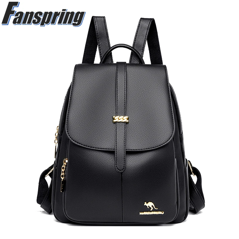 

Fashion Classic Women Backpack Designer Luxury Brand Bag 2022 New Travel High Quality Leather Pu Handbag School Simple Backpack