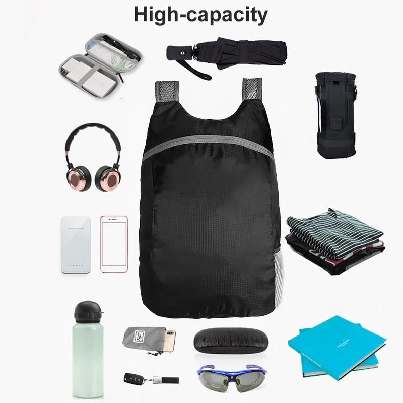 

Lightweight Packable Backpack Foldable Ultralight Outdoor Folding Handy Travel Daypack Bag Daypack for Men Women Convenient Bag