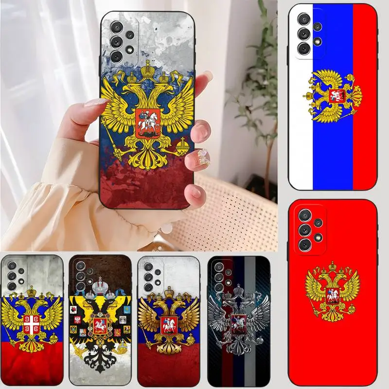 Чехол для телефона с флагом российского национального герба Samsung M31S M30 M51 M10 M11 M20 M21
