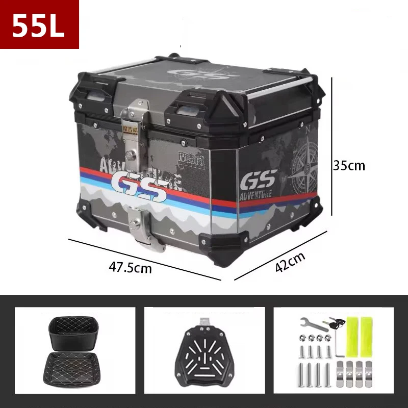 Алюминиевый мотоциклетный ящик багажник для заднего багажника мотоцикла