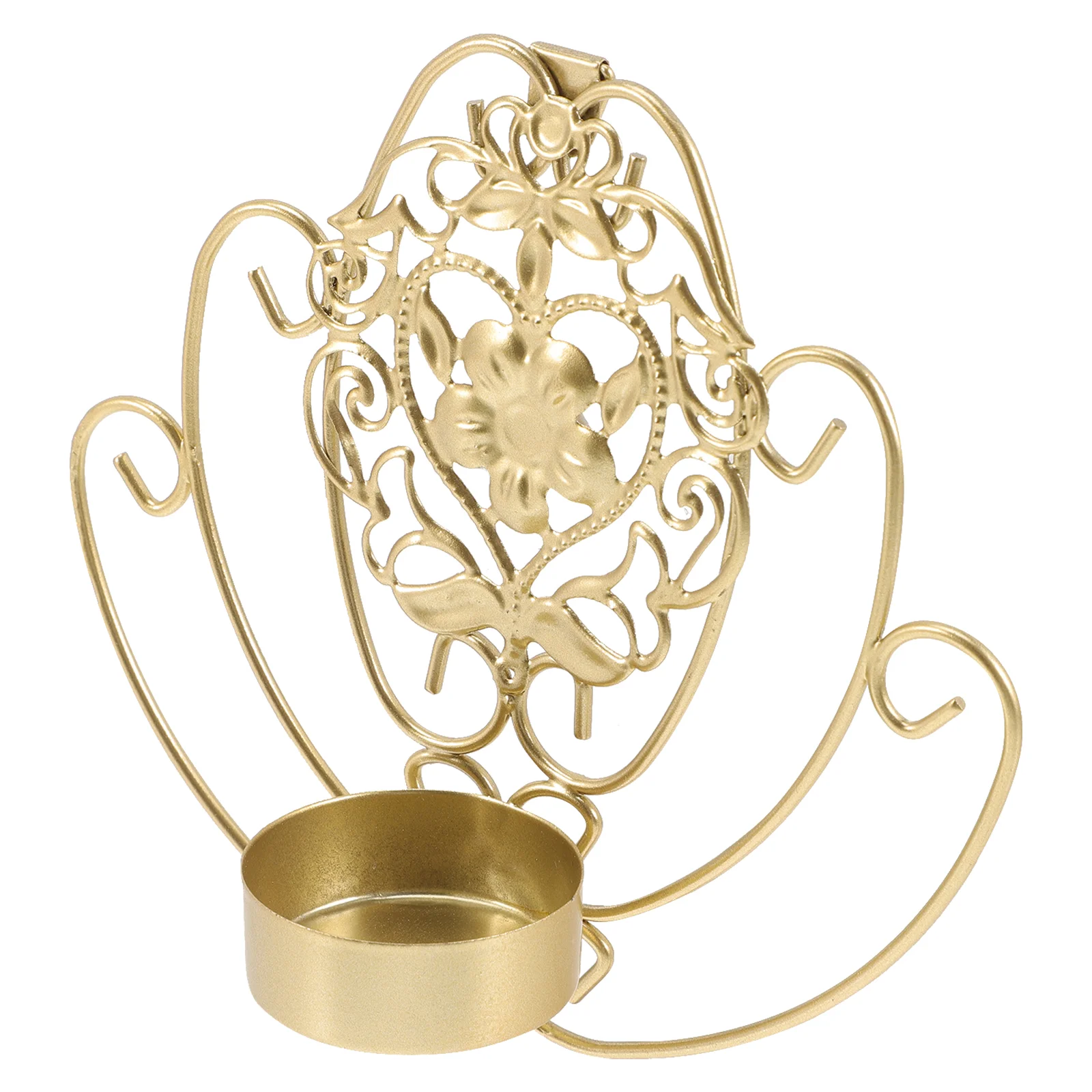 

Wall Holder Wall Mounted Candlestick Wrought Sconce Decor