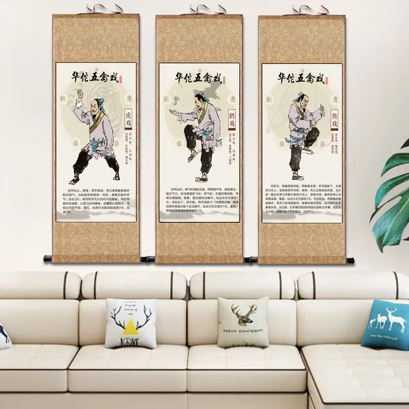 Традиционная китайская медицина забота о здоровье подвесная живопись Чайный дом