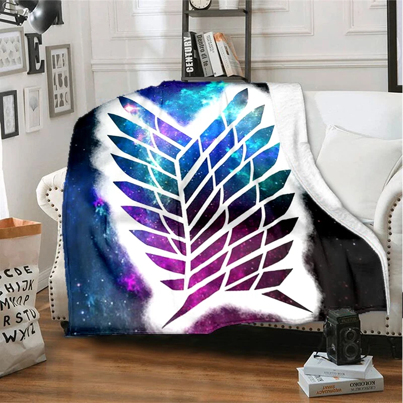 

Japanese anime and anime advance giant printed fashion flannel blanket, living room, bedroom, bed, sofa insulation blanket