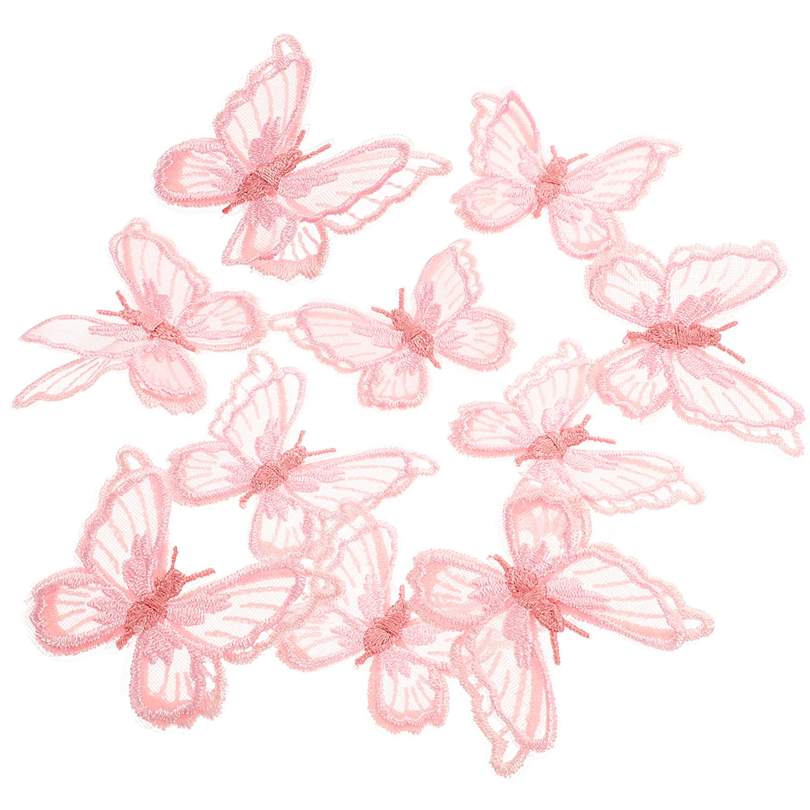 

Patchesembroidery Diyorganza Embroidered Decorative Iron Patch Applique Lace Appliques Sewing Butterflies Clothes Sew Decor