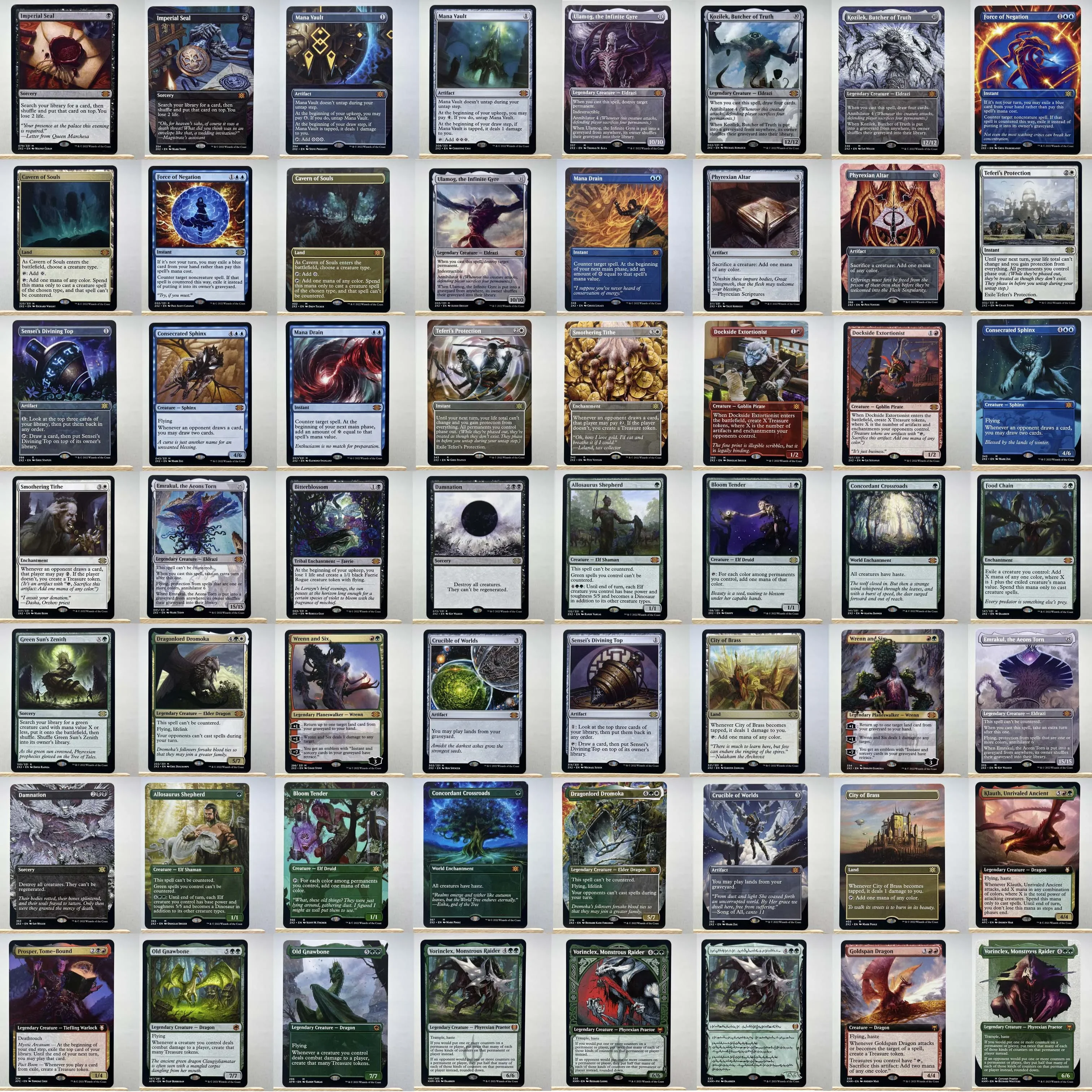 Фото 2X2 HOLO9-I02 Карты Tcg German Magical Consecrated Sphinx the Emrakul, the Aeons Torn Smothering Tithe gather №2