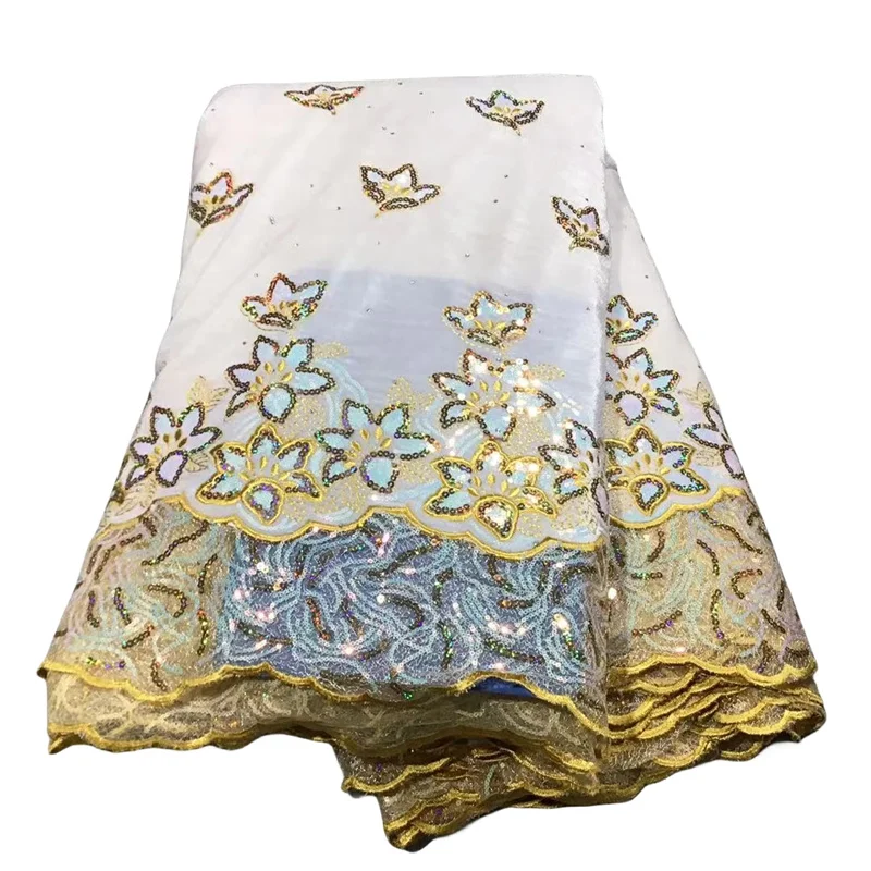 

5 ярдов, Лидер продаж, французское кружево с блестками, Высококачественная африканская Бархатная фланелевая кружевная сетчатая вышитая кружевная ткань PL092202