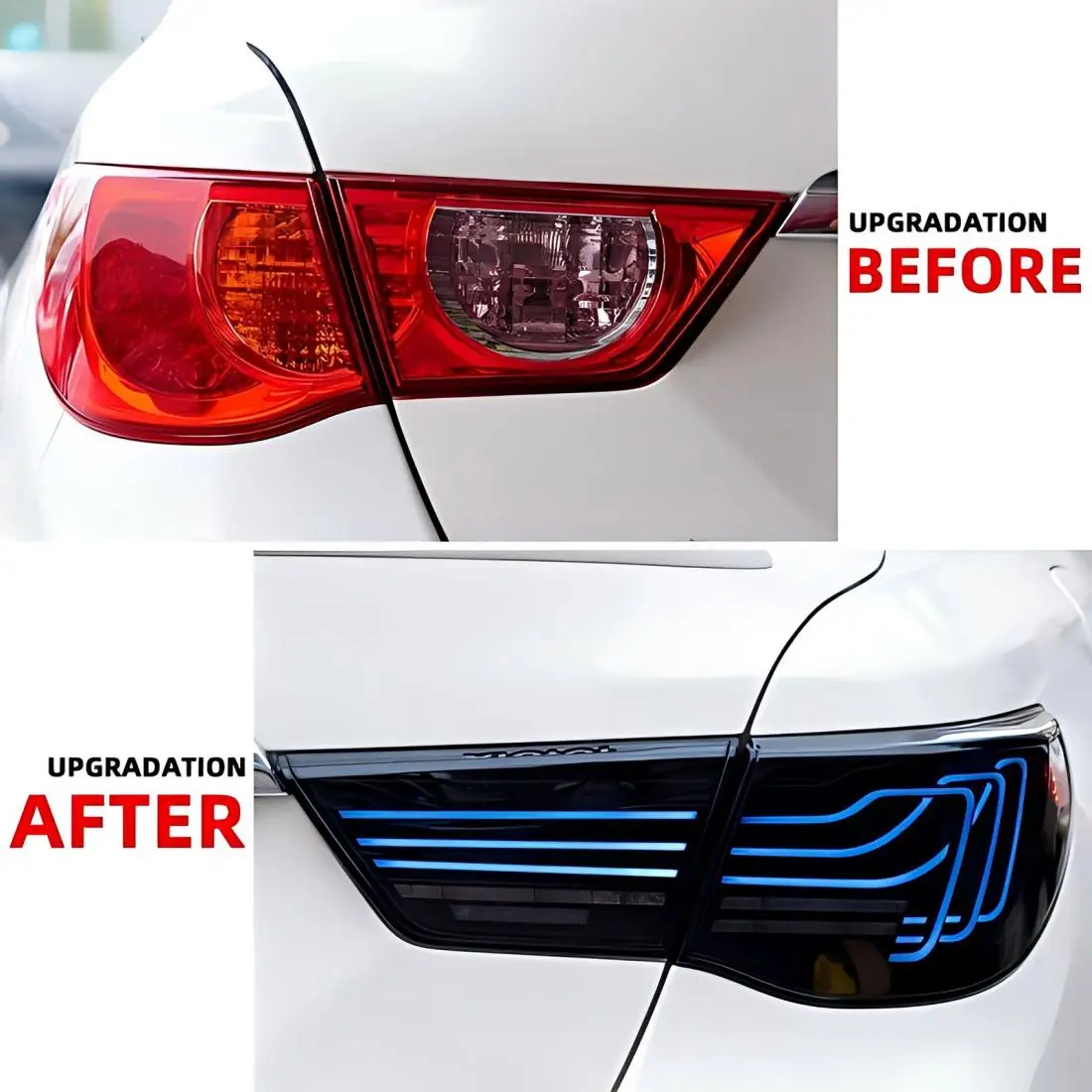 Фото Светодиодные RGB задние фонари для Toyota Reiz Mark X 2010-2012 / 2013-2017 с функцией запуска, стоп-сигналом и указателем поворота №4