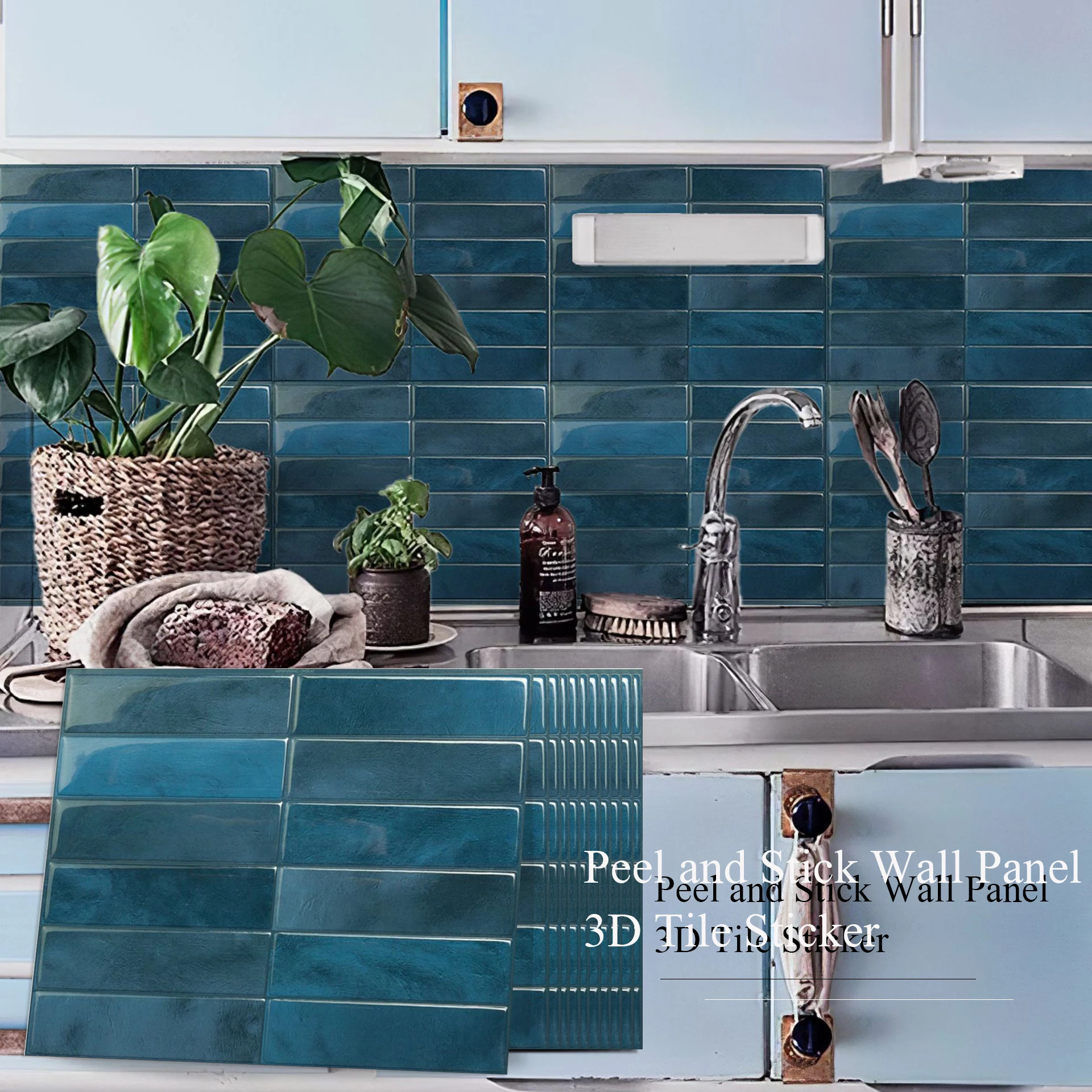 Настенные Стикеры для керамической плитки виниловые 3D-обои с рисунком кирпича