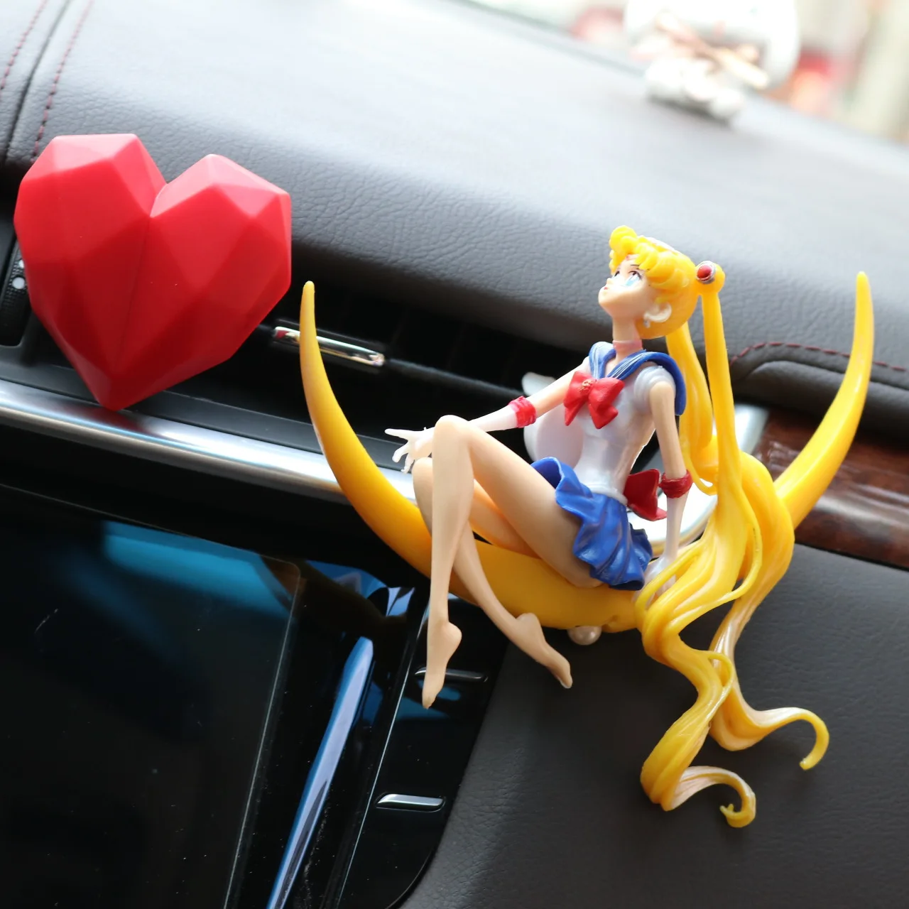 

Car Interior Air outlet clip Accessories Anime Sailor Beautiful Girl Action Figure Ornament Auto Decoration for Girls Gifts